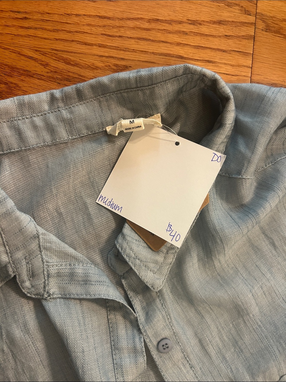 Light Blue Button-Up Shirt - Picture 3 of 7
